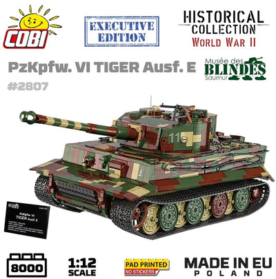 Pz.Kpfw. VI Tiger 2 in 1 - 1:12 brick tank model - COBI 2807 - 8000 bricks EXECUTIVE EDITION Tank COBI