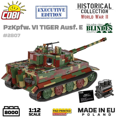 Pz.Kpfw. VI Tiger 2 in 1 - 1:12 brick tank model - COBI 2807 - 8000 bricks EXECUTIVE EDITION Tank COBI