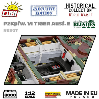 Pz.Kpfw. VI Tiger 2 in 1 - 1:12 brick tank model - COBI 2807 - 8000 bricks EXECUTIVE EDITION Tank COBI