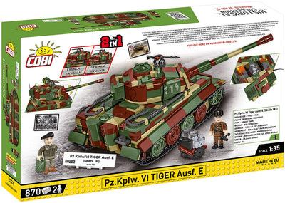 PzKpfw VI Tiger Ausf. E brick tank model - COBI 3124 - 862 bricks Tank Cobi