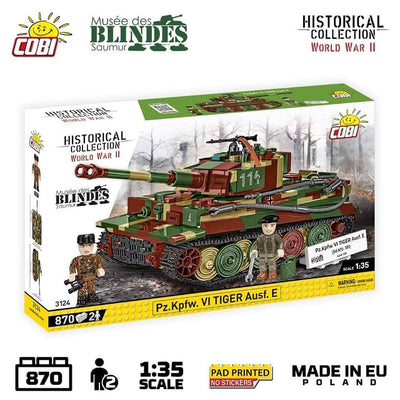 PzKpfw VI Tiger Ausf. E brick tank model - COBI 3124 - 862 bricks Tank Cobi