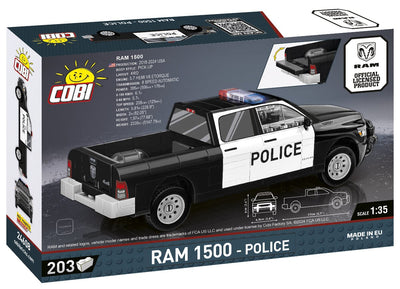 RAM 1500 brick model Police pickup truck - COBI 24608 - 203 bricks car COBI