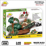 Renault R35 brick tank model - COBI 2719 - 258 bricks Tank Cobi