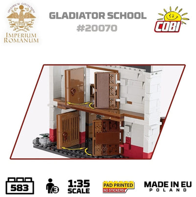 Roman Gladiator School brick model - COBI 20070 - 560 bricks Architecture Cobi