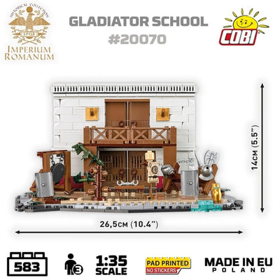 Roman Gladiator School brick model - COBI 20070 - 560 bricks Architecture Cobi
