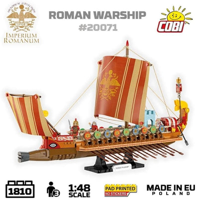 Roman warship brick model - COBI 20071 - 1710 bricks Ship Cobi