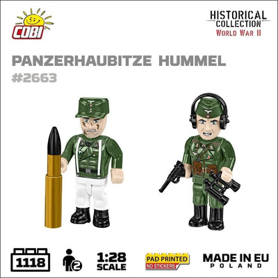 Sd.Kfz. 165 Hummel brick tank model - COBI 2663 - 1116 bricks Tank COBI