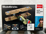 Sopwith Camel S brick model plane - Sluban M38-B1293 - 293 bricks Planes SLUBAN