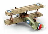 Sopwith Camel S brick model plane - Sluban M38-B1293 - 293 bricks Tank SLUBAN