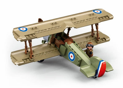 Sopwith Camel S brick model plane - Sluban M38-B1293 - 293 bricks Tank SLUBAN