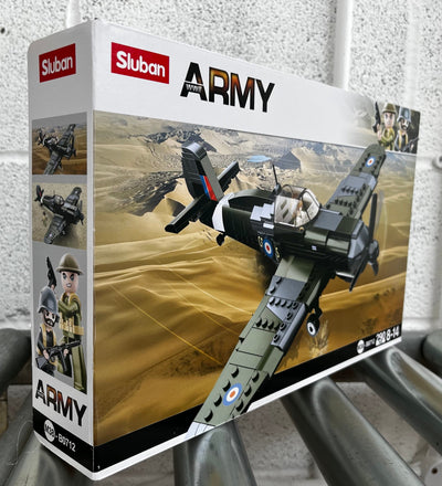 Spitfire brick plane model - SLUBAN M38-B0712 - 290 Bricks Planes sluban