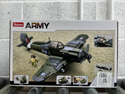 Spitfire brick plane model - SLUBAN M38-B0712 - 290 Bricks Planes sluban