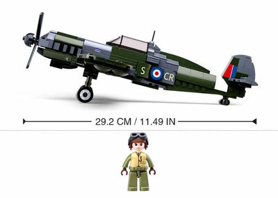 Spitfire brick plane model - SLUBAN M38-B0712 - 290 Bricks Planes sluban