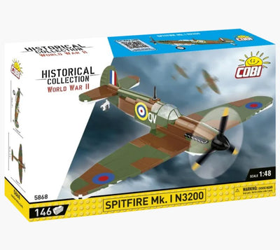 Spitfire MK.I N3200 brick plane model - COBI 5868 - 155 bricks Planes Cobi