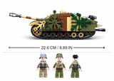 Stug Armoured Fighting vehicle brick model - Sluban M38-B0858 - 524 bricks Tank SLUBAN