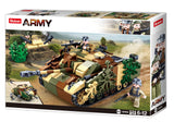 Stug Armoured Fighting vehicle brick model - Sluban M38-B0858 - 524 bricks Tank SLUBAN