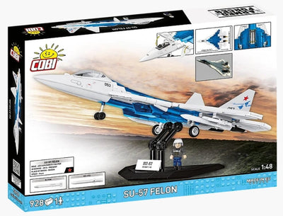 SU-57 Felon brick plane model - COBI 5909 - 900 bricks Planes Cobi