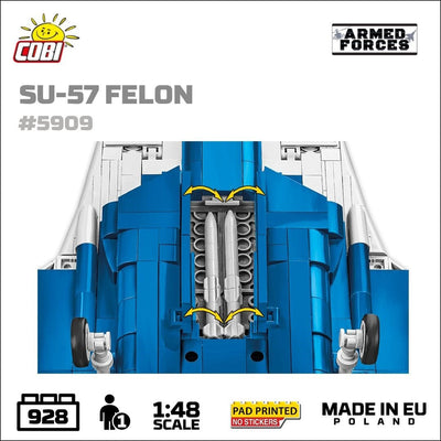 SU-57 Felon brick plane model - COBI 5909 - 900 bricks Planes Cobi