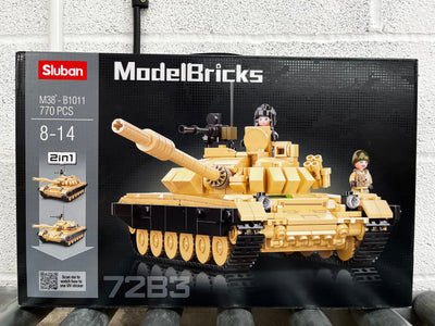 T-72B3 brick tank model - Sluban M38-B1011 - 770 bricks Tank SLUBAN