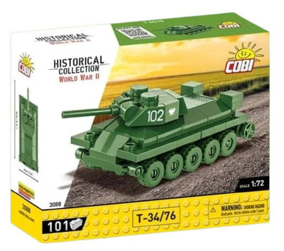 T34/76 brick tank model - COBI 3088 - 101 bricks Tank Cobi