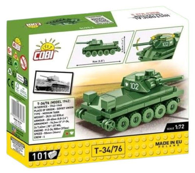 T34/76 brick tank model - COBI 3088 - 101 bricks Tank Cobi