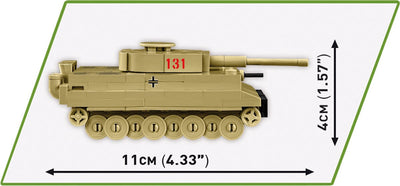 Tiger I 131 brick tank model - COBI 3095 - 161 bricks Tank Cobi