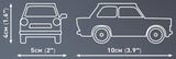 Trabant 601 Deluxe brick model car - COBI 24516 - 71 bricks COBI