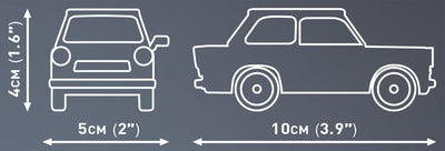 Trabant 601 Deluxe brick model car - COBI 24516 - 71 bricks COBI