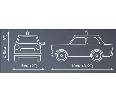 Trabant 601 Polizei brick model car - COBI 24541 - 82 bricks COBI