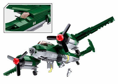Tupolev TU-2 Bomber brick model plane - Sluban M38-B0688 - 311 bricks Planes SLUBAN