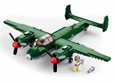 Tupolev TU-2 Bomber brick model plane - Sluban M38-B0688 - 311 bricks Planes SLUBAN