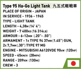 Type 95 Ha-Go tank brick model - COBI 3115 - 380 bricks Tank Cobi