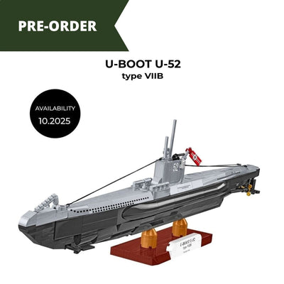 U-BOOT U-52 VIIB submarine brick model - COBI 4852 - 470 bricks Ship Cobi