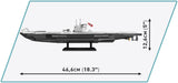 U-Boot U-96 (TYP VIIC) brick model - COBI 4847 - 444 bricks Ship Cobi
