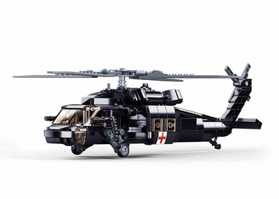 UH-60 Black Hawk brick model helicopter - Sluban M38-B1012 - 692 bricks Planes SLUBAN