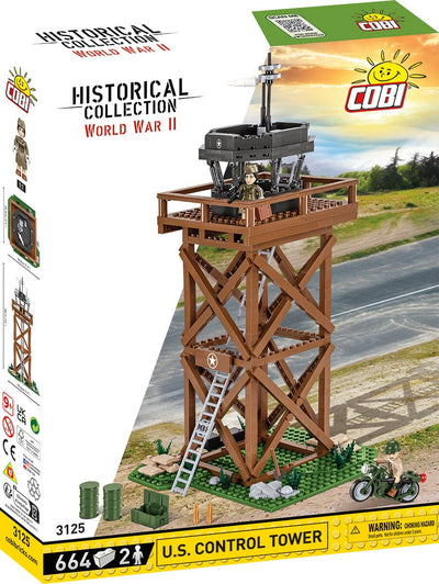US Control Tower brick model - COBI 3125 - 664 bricks Architecture Cobi