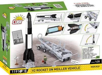 V2 rocket on Meiller vehicle brick model - COBI 3120 - 1210 bricks EXECUTIVE EDITION Other Military Cobi