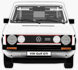 Volkswagen Golf GTI car brick model (1976-1983) - COBI 24358 - 1710 bricks car Cobi
