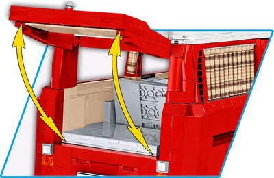 Volkswagen T2a Campervan brick model - COBI 24361 - 2775 bricks car Cobi