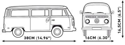 Volkswagen T2a Campervan brick model - COBI 24362 - 2300 bricks car Cobi