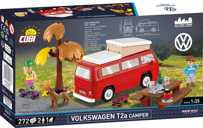 Volkswagen T2a Campingwagen brick model - COBI 24616 - 287 bricks car Cobi