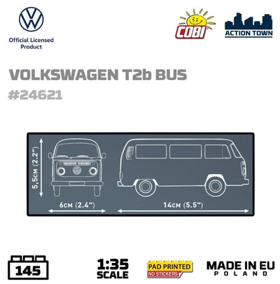 Volkswagen T2b bus brick model - COBI 24621 - 145 bricks car Cobi