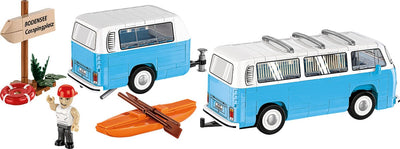 Volkswagen T2b Campingwagen brick model - COBI 24653 - 322 bricks car Cobi