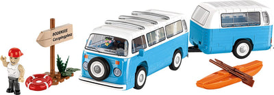 Volkswagen T2b Campingwagen brick model - COBI 24653 - 322 bricks car Cobi