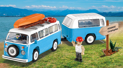 Volkswagen T2b Campingwagen brick model - COBI 24653 - 322 bricks car Cobi