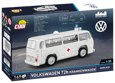 Volkswagen T2b Krankenwagen bus brick model - COBI 24619 - 169 bricks car Cobi