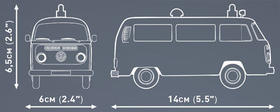 Volkswagen T2b Krankenwagen bus brick model - COBI 24619 - 169 bricks car Cobi