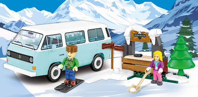 Volkswagen T3 Winter Adventure brick model - COBI 24639 - 189 bricks car Cobi