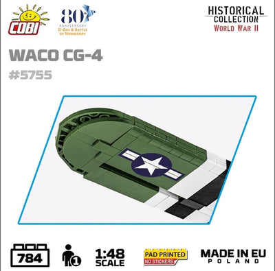 Waco CG-4 brick glider model - COBI 5755- 784 bricks Planes Cobi