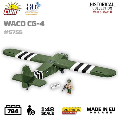 Waco CG-4 brick glider model - COBI 5755- 784 bricks Planes Cobi